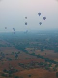 Amazing balloons over Bagan